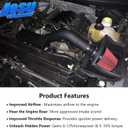 Cold Air Intake kit Compatible with 2011-2014 Ford F150 5.0L V8 | High-Flow Intake System, Increases Horsepower, Towing Performance & Acceleration