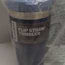 Stanley IceFlow Flip Straw Tumbler with Handle 20 oz | Twist On Lid and Flip Up Straw | Leak Resistant Water Bottle | Insulated Stainless Steel |BPA-Free | Navy