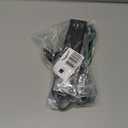 Surge Protector Power Strip - 5 FT Extension Cord, Power Strip with 12 Widely AC Outlet 3 USB, Flat Plug Wall Mount Overload Protection, 1050J, Desk Charging Station for Home Office, ETL Listed,Black