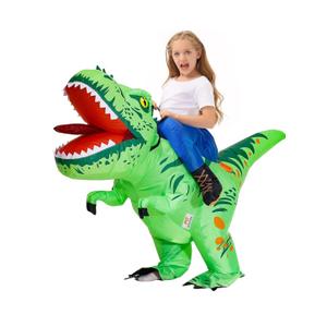 MT MENGTONG Inflatable Dinosaur Costume Kids Riding T Rex Blow up Halloween Costume Funny Party for Boys/Girls S