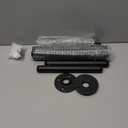 Industrial Iron Pipe Clothes Hanging Bar DIY Wall-Mounted Garment Rack Heavy Duty Clothing Rack for Bedroom, Laundry Room, Closet Storage (Black 50 inch)