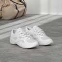 Cheer Shoes for Youth Girls White Cheerleading Athletic Dance Shoes Tennis Sneakers for Competition Sport Training
