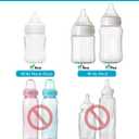 Sippy Cup Soft Spout Conversion Kit for Evenflo Balance Plus Wide Neck Baby Bottles, Toddler Transition Kit with Silicone Sippy Spout Nipple, Weighted Straw, Bottle Handle, Cleaning Brush, 3 Pack, 6m+