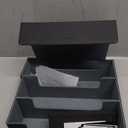 1 Piece 1800+ Card Deck Case for Trading Cards Magnetic Card Storage Box Side-Loading Deck Case Game Cards Box Black+Gray 500402165A1