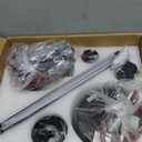 42 Inch Ceiling Fans,Ceiling Fans with Remote/APP, Black Ceiling Fan with 6-Speeds Reversible Motor, Alexa Ceiling Fan with 5 Two-sided Blades Dimmable Noiseless for Indoor Bedroom/Outdoor