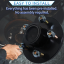 Trailer Hubs 5 Lug 4.5 5x4.5 for 3500Lb 1-1/16'' to 1-3/8'' #84 Tapered Trailer Axle 2 Sets
