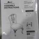 William's Home Furnishing CM3319W-SC-2PK Bellagio Side Chair, Black