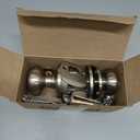 Kwikset Hancock Entry Door Knob with Lock and Key, Secure Keyed Handle Exterior, Front Entrance and Bedroom, Satin Nickel, Pick Resistant SmartKey Rekey Security and Microban