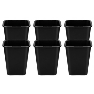 7 Pack Small Trash Can,  Garbage Can Bin Plastic Waste Basket Barrel for Bedroom, Kitchen, Bathroom, Office