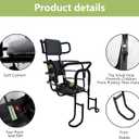 Kid's Bike Seat Rear with Adjustable Headrest, Rear Child Bike Seat with Foot Pedals Back Rest Handrail.Child Carrier Bike Chair for Bicycle Designed for Children Aged 18 Month to 8 Years Old