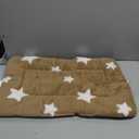 Mora Pets Cat Bed for Indoor Cats Washable Dog Crate Pad Cute Star Dog Bed Mat for Small Dogs Pet Kennel Pad for Cage Soft Flat Puppy Kitten Cushion for Sleeping Anti-Slip Brown 22 x 13