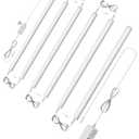 ASOKO Motion Sensor Dimmable Led Under Cabinet Lighting Plug in - 6 Pcs 12 inches Linkable Counter Light Bars, Led Closet Light Daylight White 4500K