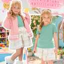 VhicPlevo Toddler Girls' Ribbed T Shirts, Mint Green, 2T (Green)