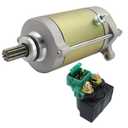 Starter Motor with Relay for CFMoto CForce 400 2015-2020, CForce ZForce UForce 500 2014-2020, CForce 600 2019-2020, 0GR0-091100