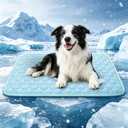 Dog Cooling Mat for Summer - Self-Cooling Bed Mat for Dogs & Cats, Summer Outdoor Dog Pad Cooling (Q-Max>0.5) Washable, Portable & Non-Toxic, High-Tech Fabric Dog Bed Mat for Crates, Beds, Cars Medium