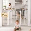 Sekey Baby Gate for Stairs, 30-57" Extra Wide No Drilling Dog Gate