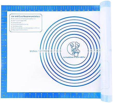 Extra Large Pastry Mat with Measurement, Reusable Non Stick Silicone Baking Mat Dough Sheet for Rolling Out Counter Mat, Oven Liner, Pie Crust Mat Non-Slip Fondant Mat Extra Large 32" x 24"