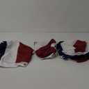 Outdoor Bunting Flags 3PCS 2x4 FT American Pleated Fan Flags,4th of July Patriotic Buntings,Outside Veteran's Day, Independence Day, Memorial Day Decorations
