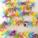 33Ft Easter Garland Decorations Colorful Tinsel Twist Garland for Tree with Gorgeous Bunny Carrot Designs Spring Pastel Hanging Ornaments for Home Indoor Outdoor Parade Floats Party Decor Supplies