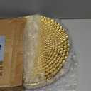 Briful 12" Gold Wall Dcor Pack of 3 Metal Starbursts Radial Plate Wall Art Modern Accent Hanging Wall Decorations For Home Office Bedroom Or Living Room Wall Sculptures