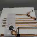 Solar Wind Spinner Multi-Color LED Lighting by Solar Powered Glass Ball with Kinetic Wind Aculptures Dual Direction Decorative Lawn Ornament Wind Mill.