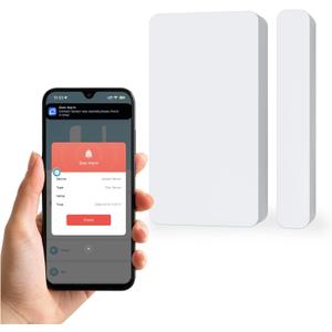 Mini Door Sensor, Wireless Door Window Sensor for Home Automation, Works with APP, Zigbee door sensor, No Hub Required