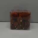 Jenaai 28pcs Velvet Christmas Balls Ornaments Wine Red Burgundy Flocked Christmas Tree Ball Decorations Vintage Shatterproof Plastic Balls Neutral Ornaments for Xmas Decorative Hanging, Brown