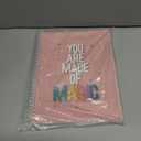 Softcover Made of Magic 8.5" x 11" Motivational Spiral Notebook/Journal, 120 Wide Ruled Pages, Durable Gloss Laminated Cover, White Wire-o Spiral. Made in the USA