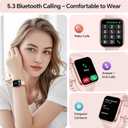 Smart Watches for Women Men, 1.85" Smart Watch Compatible iPhone/Samsung/Android (Answer/Make), Fitness Tracker with Heart Rate/Sleep Monitor, Smartwatch 3ATM Waterproof 120+ Sport Modes, Step Counter