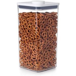 OXO Good Grips POP Container - Airtight Food Storage - Big Square Tall 6.0 Qt Ideal for bulk snacks and cereal