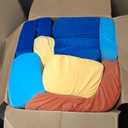 22Pcs Modular Kids Play Couch for Toddler - Kids Sofa Bed for Playroom, Convertible Furniture Ocean Theme Modular Sofa Building Fort for Inspiring Creativity (Colorful)