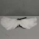 WeeH Pet Halloween Costume Cosplay Angel Devil Black White Wing for Dog Cat Rabbit Piggy - Funny Gift at Halloween Party Anime Theme Birthday Christmas (White, Large) (23.6 inch x 9.8 inch)