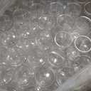 Clear Plastic Can Cups with Lids (200 Pack), 12 oz – Leak-Resistant Reusable Drink Cans for Iced Coffee, Boba, Smoothies & Juice – Compatible with Automatic Cup Sealers
