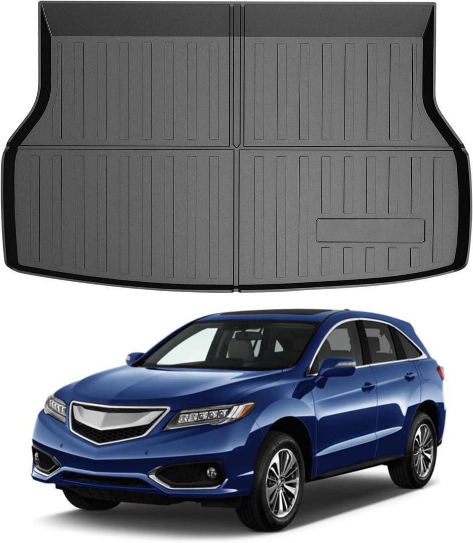 Mixsuper Custom Fit Cargo Liner for Acura RDX 2013-2018 Trunk Mat All Weather Rear Cargo Mat Trunk Liner Black