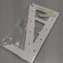 Light Switch Cover Plate White Classic Decorative Switch Plates Cover Bamboo Fiber Wall Plate Cover for Decorator, Duplex, Toggle, Combo(4-Gang Quad Decorator,1 Pack), NF010