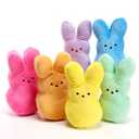 MINI Marshmallow Peeps Plush Bunny Stuffed Toys 6 PCS