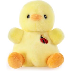 Sew Butiful 8" Duck Stuffed Animals Plush, Cute Plushies for Animal Themed Parties Teacher Student Award, Animal Toys for Baby, Boy, Girls, Great for Nursery, Room Decor, Bed (Duck)