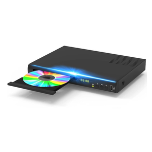 Blu Ray DVD Player, 1080P Home Theater Disc System, Play All DVDs and Region A 1 Blu-Rays, Support Max 128G USB Flash Drive + HDMI/AV/Coaxial Output + Built-in PAL/NTSC with HDMI/AV Cable