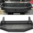 HECASA Black Front Clay Outer Cargo Basket w/Mounting Brackets Compatible with Club Car DS Golf Cart Gas & Electric Models (Hardware Included) (1 Set)