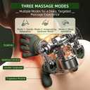 Neck Massager with Heat, Bionic Portable Shiatsu Neck and Back Massager, Electric Shoulder Massagers with Fingers for Pain Relief Deep Tissue, Simulated Human Hand Design 4D Kneading, Green