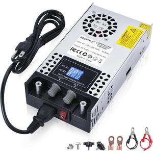 AC to DC Converter 60V DC Power Supply Adjustable 0-60V 0-10A SMPS Max 600W Switching Power Supply for Led Strip, Motor Pump, CCTV, 3D Printer, Lab Computer