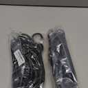 Yuxh Bungee Cords with Hooks 2 Ft Bungie Straps Black Elastic Rope 24 Inch 4 Pcs