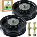 2 Pack 532196104 Idler Pulley Replaces 532197380 197380 Idler Pulley Craftsman 196104 for Husqvarna 54" 48" Z254f RZ5424 YTH24v48 YTH2348 LGT2654 YTH24k48 Z248f Craftsman 54" Mowers