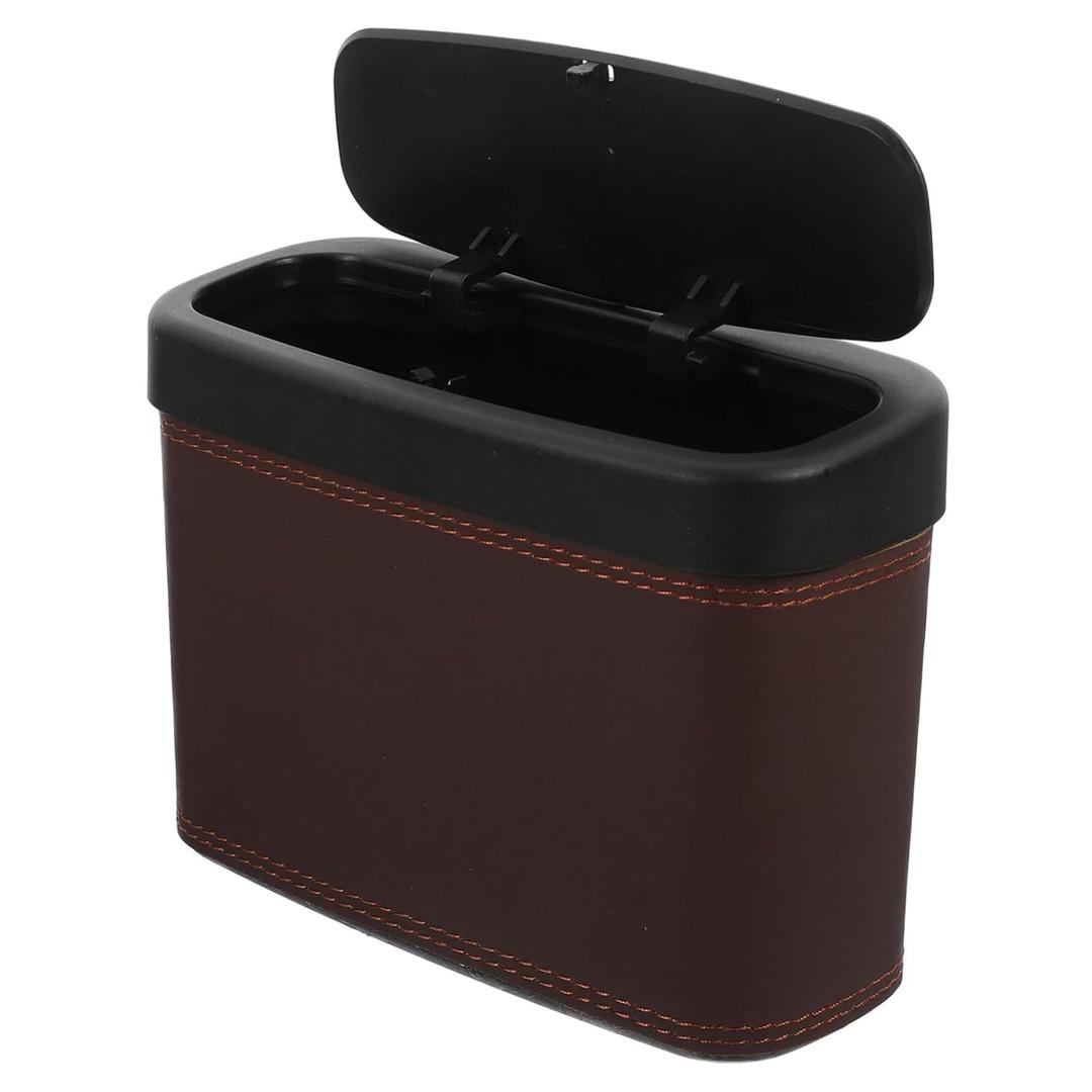 Car Trash Can Lid Auto Garbage Bin for Trash Portable Storage Bin Modern Design
