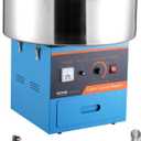 VEVOR Electric Cotton Candy Machine, 1000W Candy Floss Maker, Commercial Cotton Candy Machine with Stainless Steel Bowl, Sugar Scoop, and Drawer, Perfect for Home Kids Birthday, Family Party, Blue