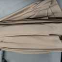 JEAREY 9FT Outdoor Patio Umbrella Outdoor Table Umbrella with Push Button Tilt and Crank, Market Umbrella 8 Sturdy Ribs UV Protection Waterproof for Garden, Deck, Backyard, Pool (Beige)