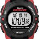 Timex Unisex Expedition Digital CAT 33mm Watch (Black/Red)