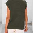 BTFBM Sweater Vest Women Oversized V Neck Cable Knit Casual Pullover Sweaters Fall Outfits 2025 Sleeveless Tops (Green, S)