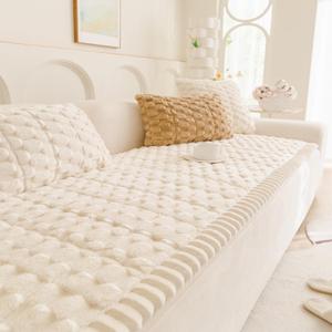 Pet Couch Cover for Dogs Washable Pet-Friendly Dog Sofa Protector for Furniture Boho Pets Mat for Couches and Sofas (27.6x82.7, Beige)