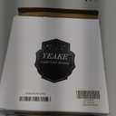 YEAKE Flexible Gooseneck Bamboo Vanity Makeup Mirror,360Rotation 8" Large Frameless, Folding Portable Table Desk Mirror with Stand for Bathroom Shaving Make Up, Rectangle